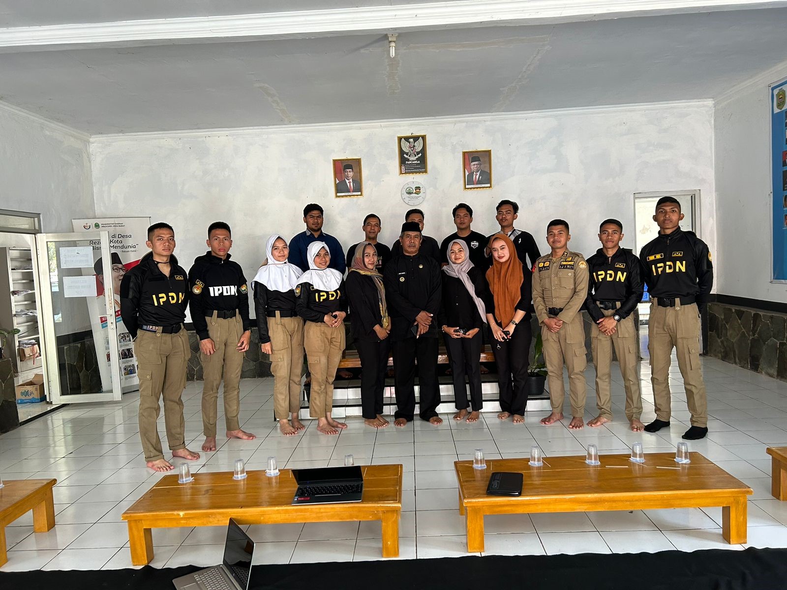 Penyambutan Dan Penerimaan Praja Ipdn Angkatan XXXI pada Kegiatan Bhakti Karya praja  di Desa Margaluyu,Kecamatan Kiarap